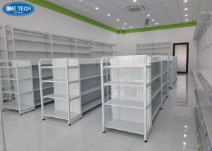 Giá kệ bày hàng Trà Vinh tôn đục lỗ 