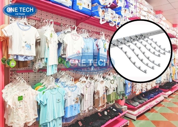 Kệ móc treo bi siêu thị