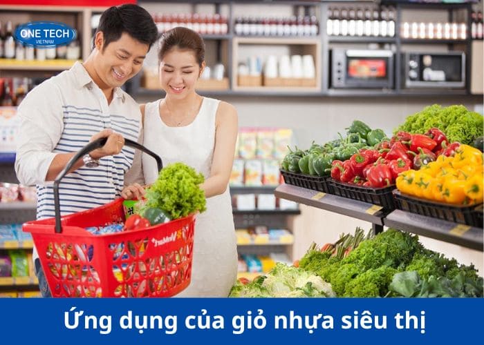 Ứng dụng của giỏ nhựa siêu thị Trà Vinh 